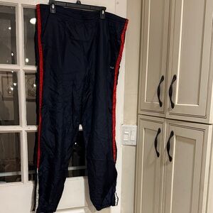 Fila Men's Dark Blue Joggers with Red Stripes 
38 by 30